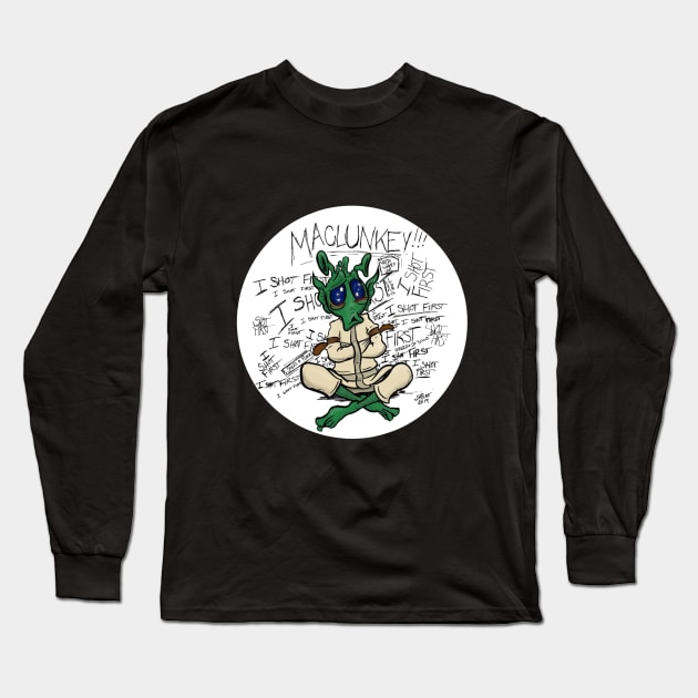 Maclunkey!!! Long Sleeve T-Shirt by UzzyWorks